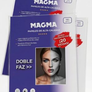 Papel Foto/Glossy de 180gr 20hojas doble faz